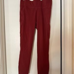 Women's Red Lululemon leggings